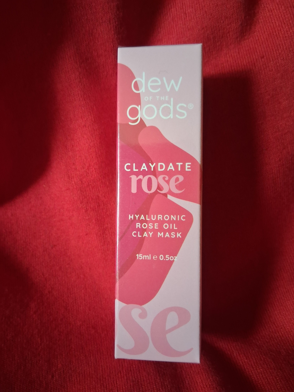 Dew of the Gods Claydate Rose Hyaluronic Rose Oil Clay Mask — Pink